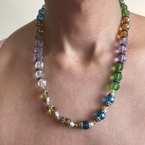 Vintage Multicolor Glass Necklace